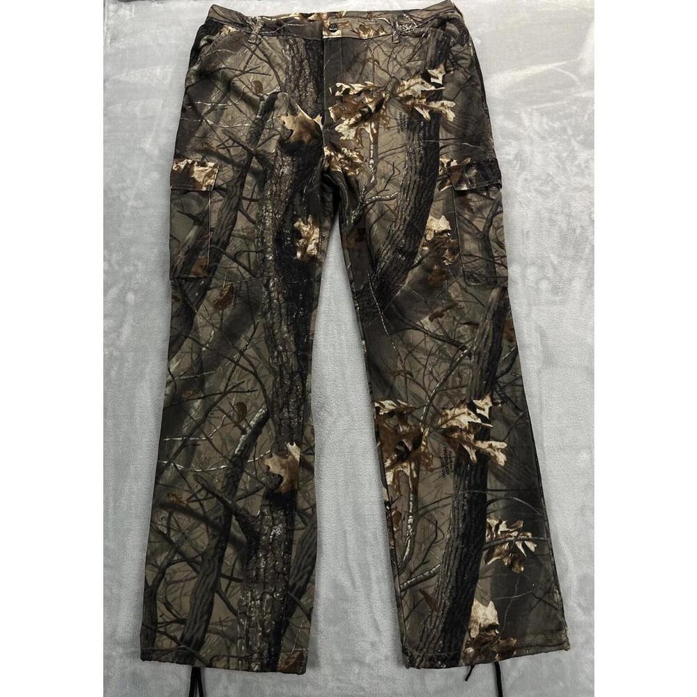 Vintage 10X Realtree Camo Hunting Cargo Pants Men's XL 42x32 Stretch Made in USA